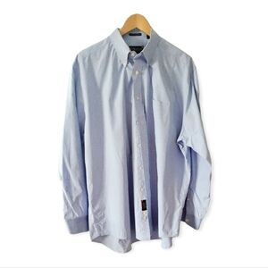 F.A. MacCluer Shirtmakers Harvest Twill Mens Blue and White Check Dress Shirt